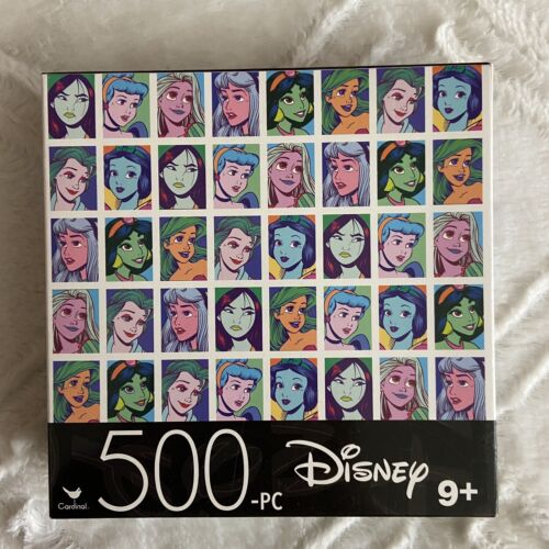 Disney Puzzle 500 Pieces Princess 11" x 14" Cardinal New in box 