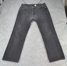 Vintage Levis 501 XX Button Fly Denim 36x32 Fits 34x31 black Loose Jeans