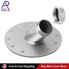 Silver 45 Degree Neck Angle Fuel Cell Gas Tank 2.75'' Filler Neck Valve w/Cap