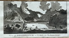 1794 View Of Brothers Water, Lake District Original Antique Print