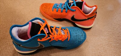 Nike Zoom LeBron NXXT Gen Blue Orange Basketball Shoes  display picture 3