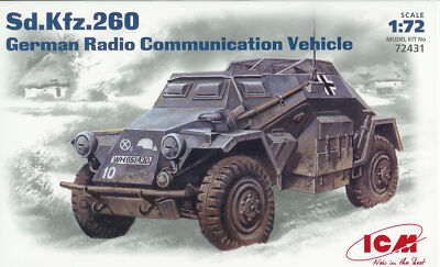 ICM 1/72 (20mm) SD KFZ 260 Funkkommunikationsfahrzeug