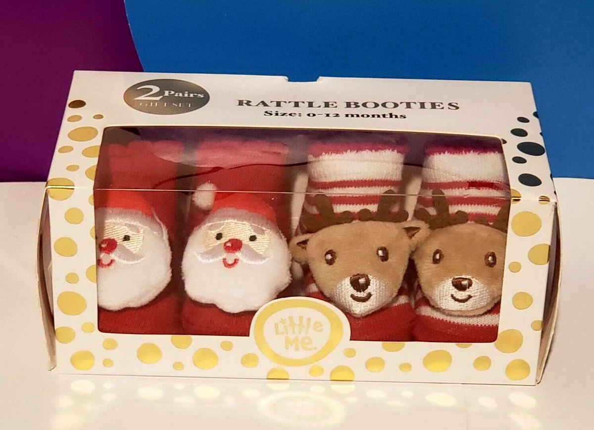Newborn christmas booties top
