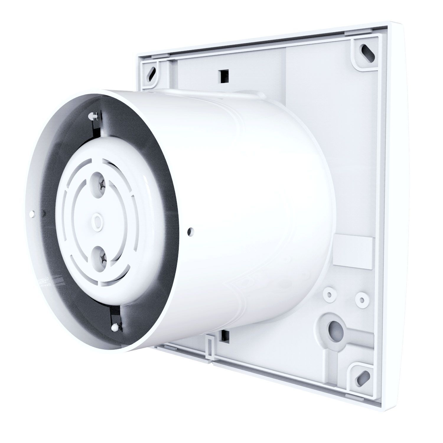 Quiet Bathroom Extractor Fan Standard Timer Humidity Trio Wall Ceiling