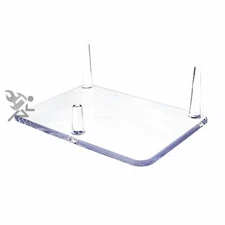 6.25" Three-Peg Acrylic Display Stand for Fossils, Minerals, Rocks, and Geodes,