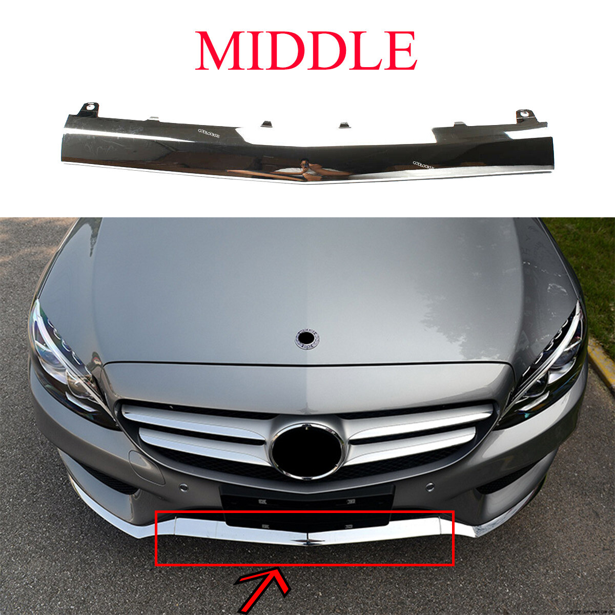 Front Driver Side Chrome Bumper Trim For 2015-2018 Chrysler 300 – Direct OEM Replacement