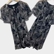 Show Me Your Mumu Floral Print Flutter Hippie Boho Mini Dress Short Sleeve M NWT