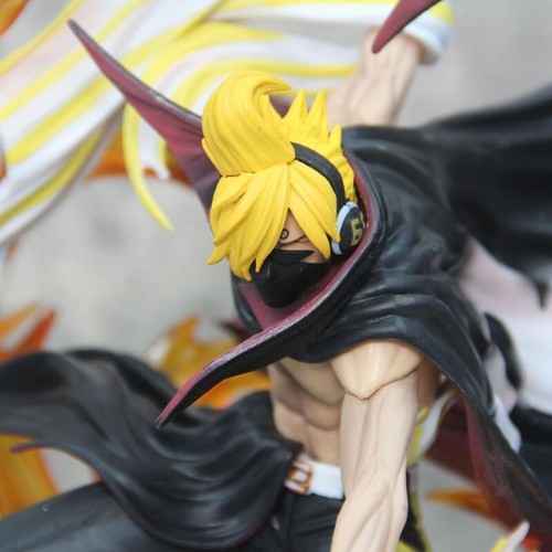 One Piece Vinsmoke Sanji Soba Mask Fire Lights 13.7''PVC Figure Model Statue Toy - Picture 16 of 20