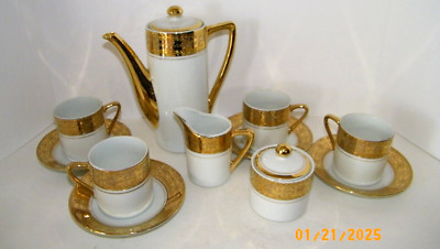 ROYAL CROWN IMPERIAL 13 Pc Tea Coffee Set 22k Gold 