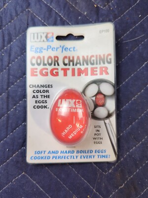 Lux Eggtimer Acrylic Color Changing Hard Boiled Egg Timer Pod