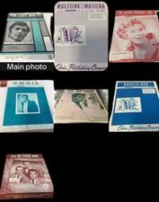 Vintage Accordion Sheet Music Lot of Spanish Gaylords Matilda Worried AC9