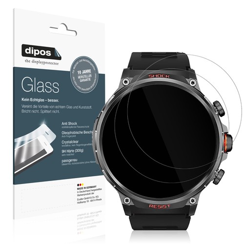 2x Schutzfolie für WalkerFit M6Max - Anti-Shock 9H Folie dipos Glass