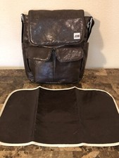 Ju Ju Be Diaper Bag Brown Solid Unisex Stylish JuJuBe Bag With Changing Pad