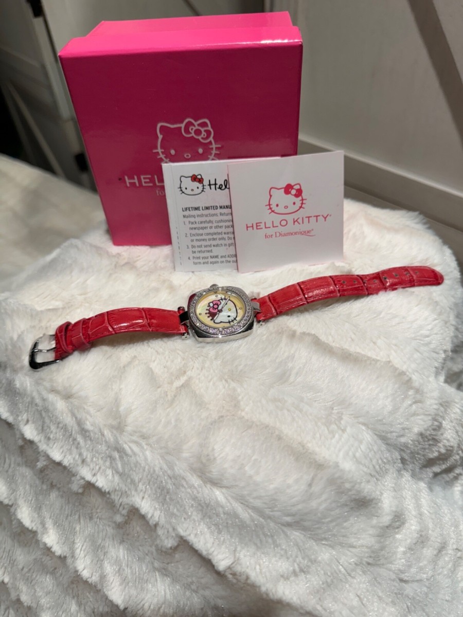 HELLO KITTY DIAMONIQUE SANRIO PINK WATCH | eBay