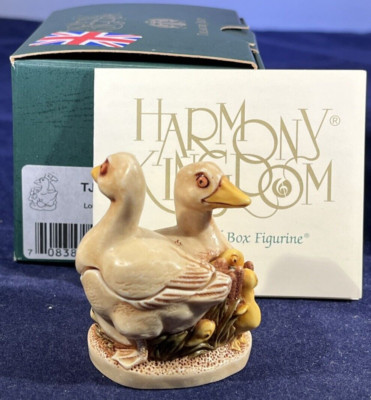 Harmony Kingdom ~ Lords of the Lake ~NIB ~ UK Made~ Box figurine~ Geese ~2002