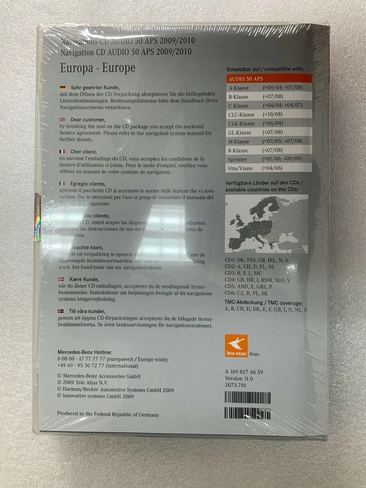 RARITÄT Mercedes Benz Navigations CD Audio 50 APS 2009/2010 Version 11.0 - Bild 2 von 2