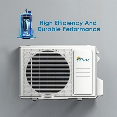 24000 BTU Ductless AC Mini Split Air Conditioner and Heat Pump 18.7 SEER 2 TON