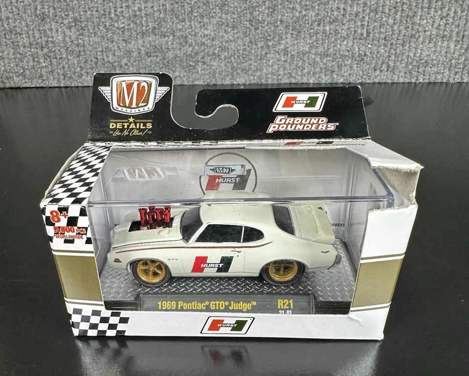 M2 Machines Ground Pounders 1:64 Set of 3 70' Cougar 49' Mercury 69 Judge GTO - Image 2 of 4