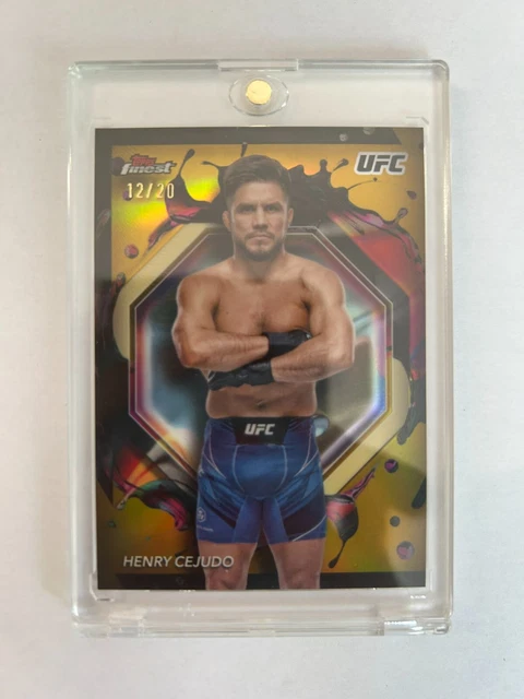 77 TOPPS FINEST UFC 2024 HENRY CEJUDO  PARALLEL 12/20..