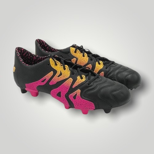 Adidas X15.1 FG/AG Leather - Core Black/Pink/Gold UK 13, US 13.5, EU 48  (2/3) | eBay