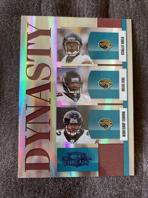 2007 Donruss Threads Dynasty Jaguars Leftwich Taylor Jones-Drew /100