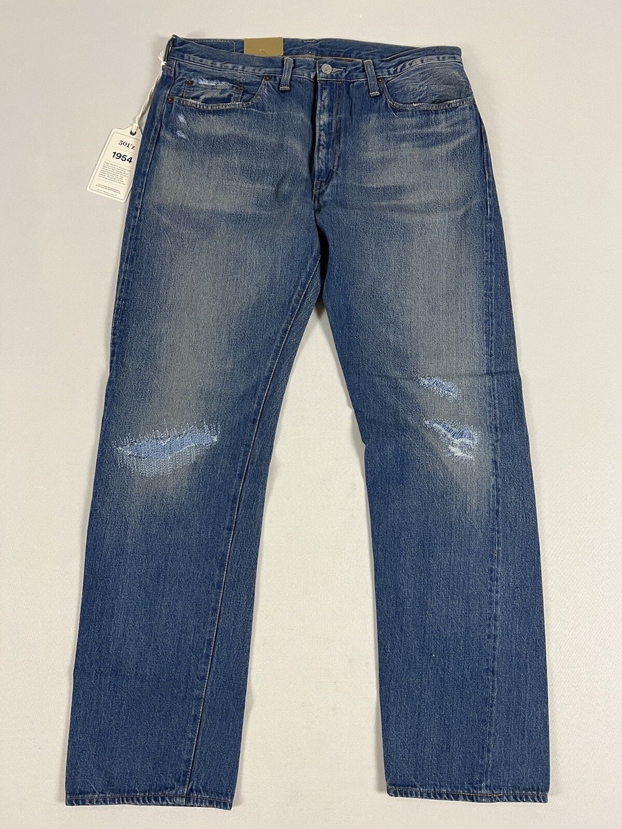 LEVIS VINTAGE CLOTHING LVC 1954 501XX DIZZY LEGS BLUE 36X32 LEVIS VINTAGE CLOTHING LVC 1954 501XX DIZZY LEGS BLUE 36X32