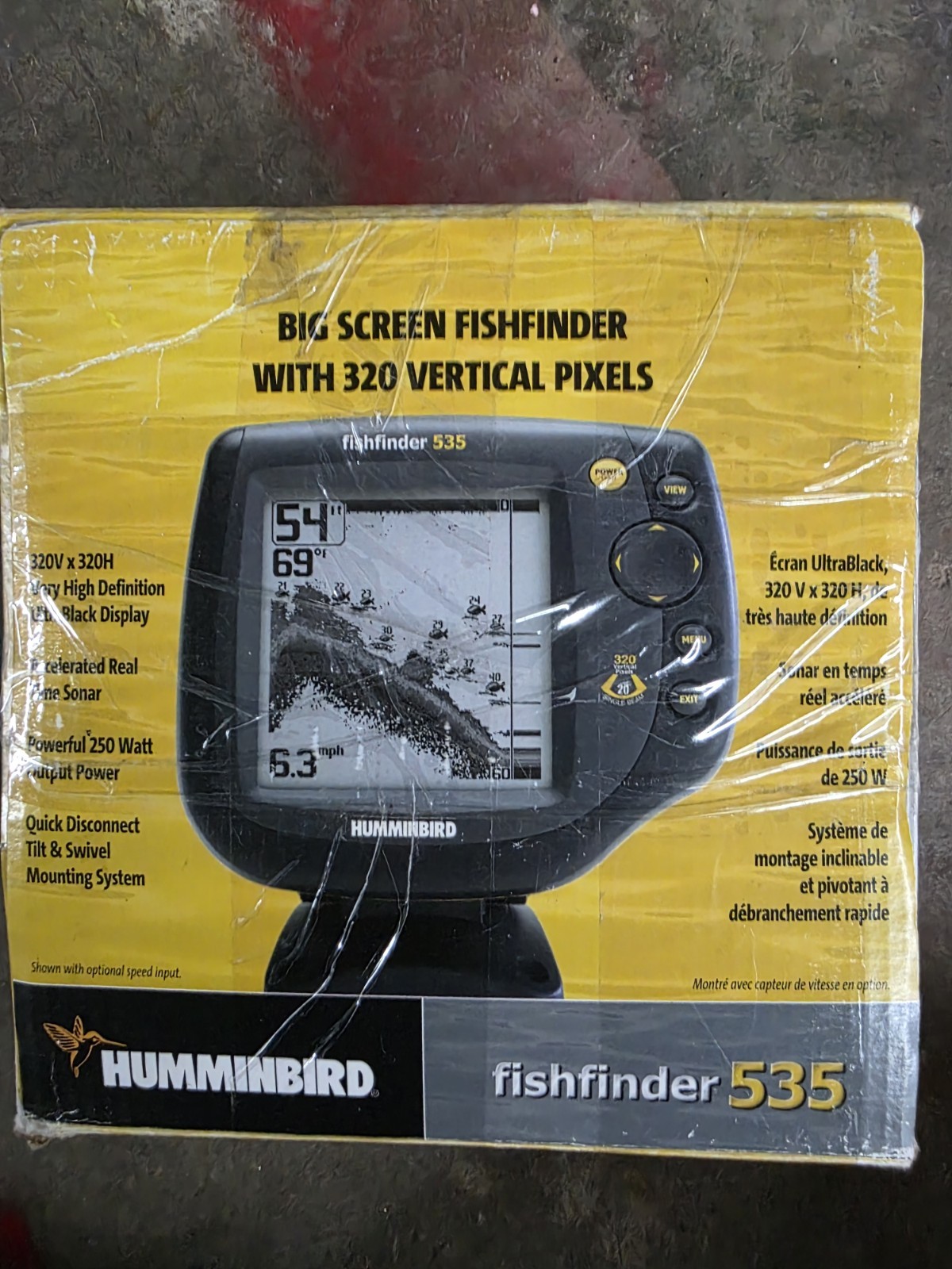 Humminbird Fishfinder 535  Sonar New Lcd 5" Display 
