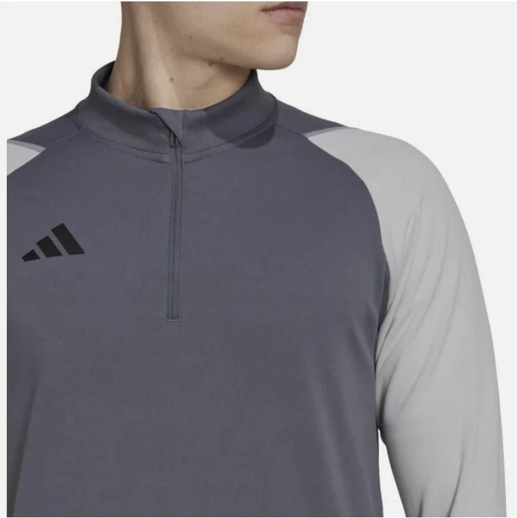 Adidas Tiro 23 Competition Track Top Gray Zip HU1316 Soccer Men's 2XL  $65 - Image 3 of 4
