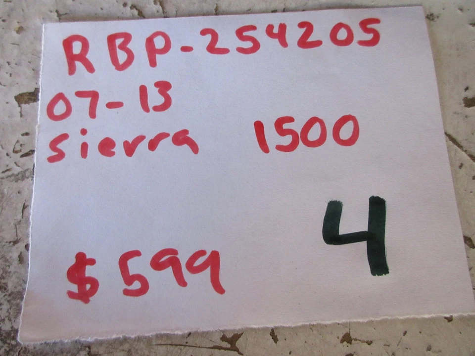 07-13 RBP-254205 PARRILLA RODANTE GRANDE SIERRA 1500 GMC PARRILLA 08 09 10 11 12 Foto 3 de 4