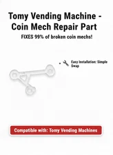 Tomy Gacha Bulk Vending Coin Mechanism Replacement Part for Mech Repair