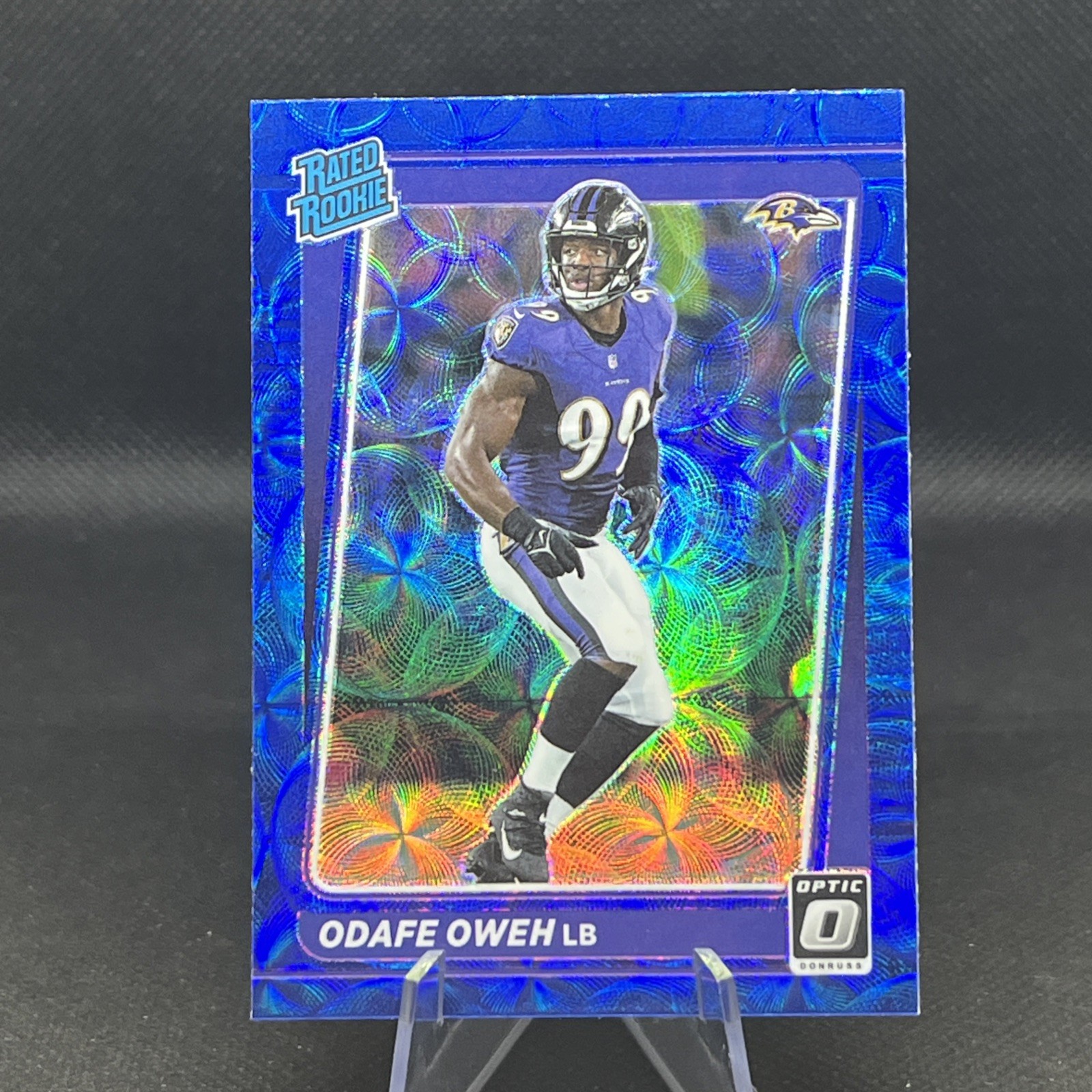 2021 Panini Donruss Optic - Rated Rookie Odafe Oweh #258 Blue Scope Prizm (RC)