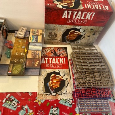 Attack & Attack Deluxe Board Games New 95% Unused Open Box Read!
