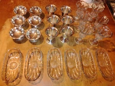 Glass & Stainless Steel Ice Cream and Sundae Bowl Set