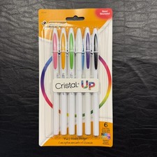BIC Cristal Up Ball Pen Medium Point Assorted Colors 6PK DISCONTINUED NIP