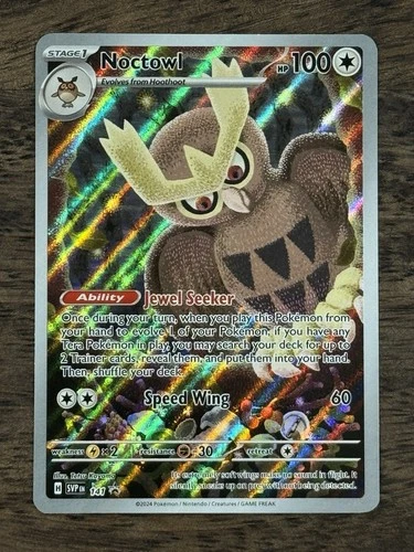 Noctowl SVP 141 🦉 Scarlet & Violet Promo – NM Cosmos Holo Pokémon TCG
