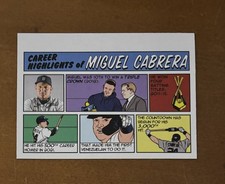 2022 Topps Heritage 1973 Topps Comics Miguel Cabrera #73TC-10 Detroit Tigers