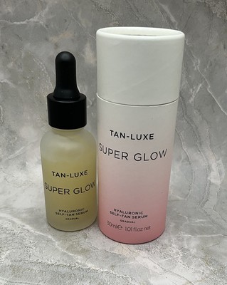TAN-LUXE SUPER GLOW HYALURONIC SELF-TAN SERUM FOR FACE/NECK (Full Size/1oz/NWB)