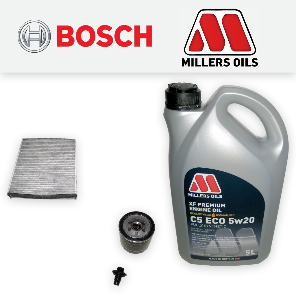 SERVICE KIT for FORD FOCUS MK3 1.6 TI-VCT OIL CABIN FILTERS +OIL (2010-2012)