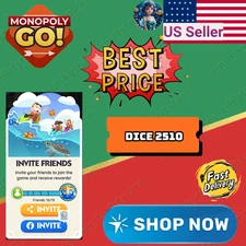 Monopoly Go Dice 🚀 2510 DICE 🎲 Available 24/7 ⚡ Lightning Fast ✅ Cheapest 🔥