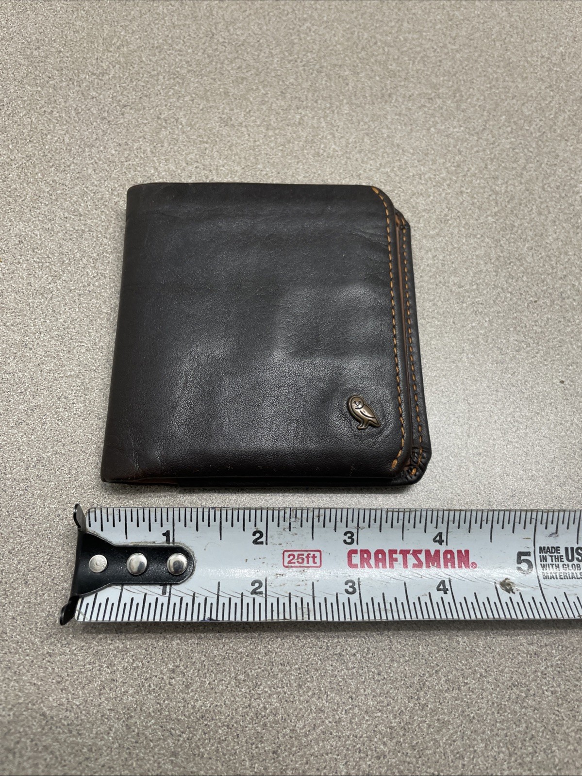 Bellroy Leather Coin Wallet Java Brown Bifold Bil… - image 7