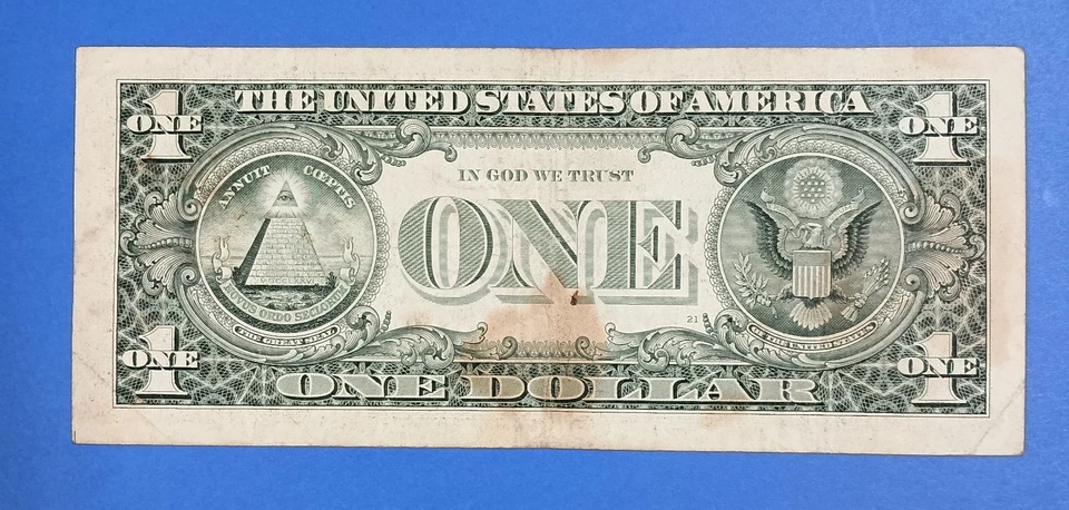 G22200200B $1 Repeater Binary 2s 0s Fancy Serial Number One Dollar Bill 1999... - Image 3 of 3
