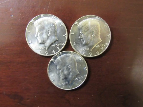 Kennedy Half (3) 1967, Uncirculated, I#3