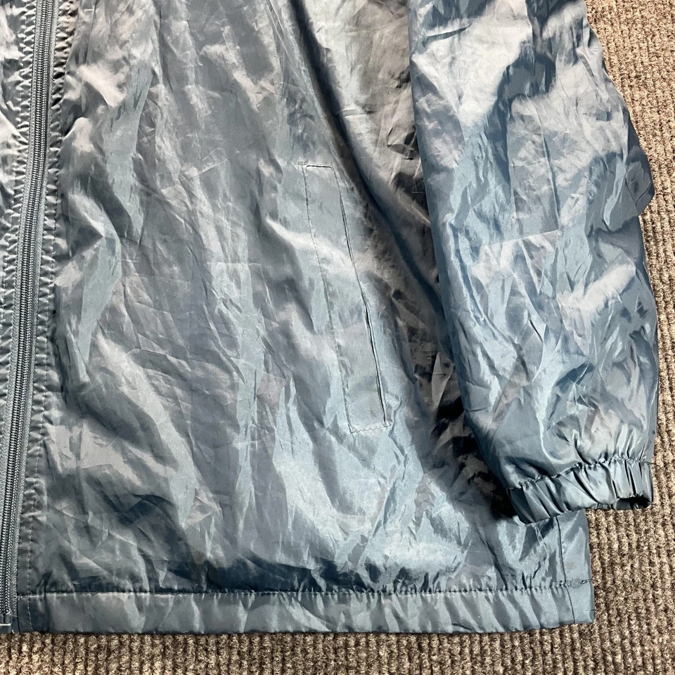 Chaqueta cortavientos vintage Totes para hombre extra grande azul con capucha forrada de lana con cremallera Foto 2 de 4