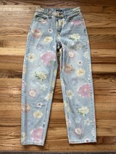 Wild Fable High-Rises 90s Floral Print Women's Jeans Size 0 Waist 26 