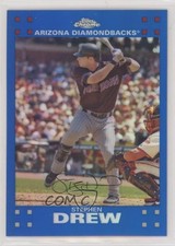 2007 Topps Chrome Blue Refractor Stephen Drew #112 hv1