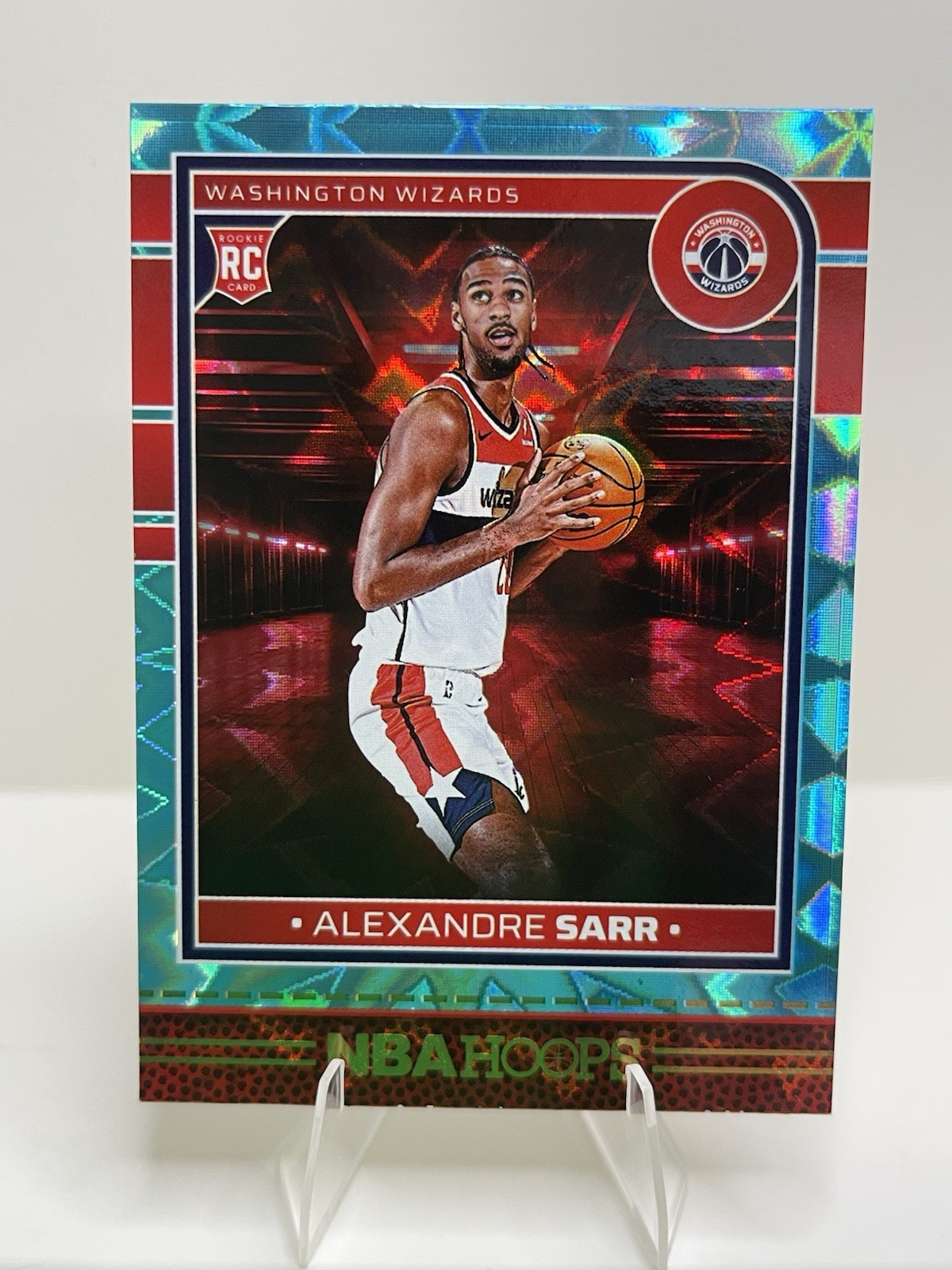 2024-25 Panini Nba Hoops - Rookies Alexandre Sarr #232 Teal Explosion (RC)