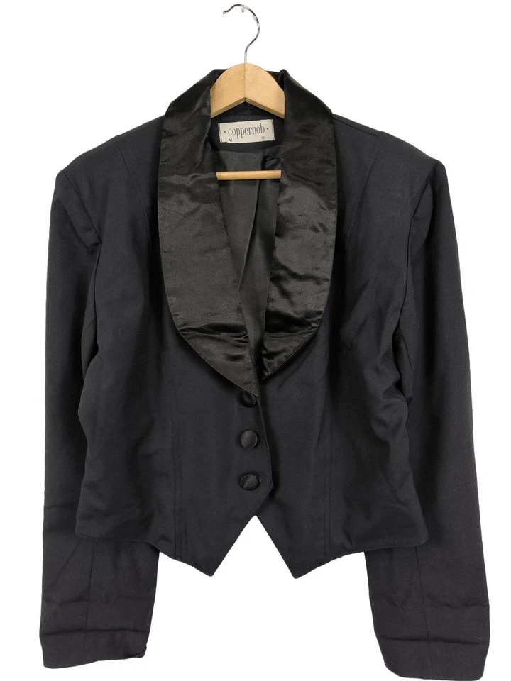 COPPERNOB Veste de smoking Dames Blazer T EU 38 noir style d’affaires - Photo 1/4