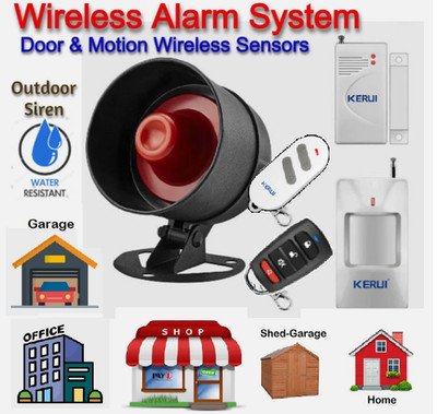 WiFi Home-Shed-Garage Funk Fernbedienung Alarm Sicherheit Bewegung & Tür-Fenster Sensor