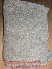 Coperta lana stile militare grigia vintage 77x53