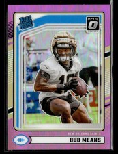 2024 Donruss - Optic Rated Rookies Preview Pink #362 Bub Means Rookie card